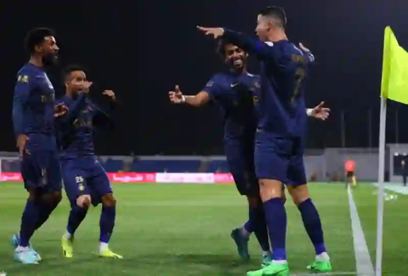 فيديو مجمع لأهداف النصر الثمانية في شباك أبها وهاتريك رونالدو القاتل 