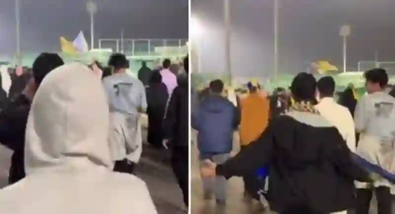 فيديو قصف جبهة مشجع نصراوي نادى هاتو الاتحاد بعد الفوز على ضمك 