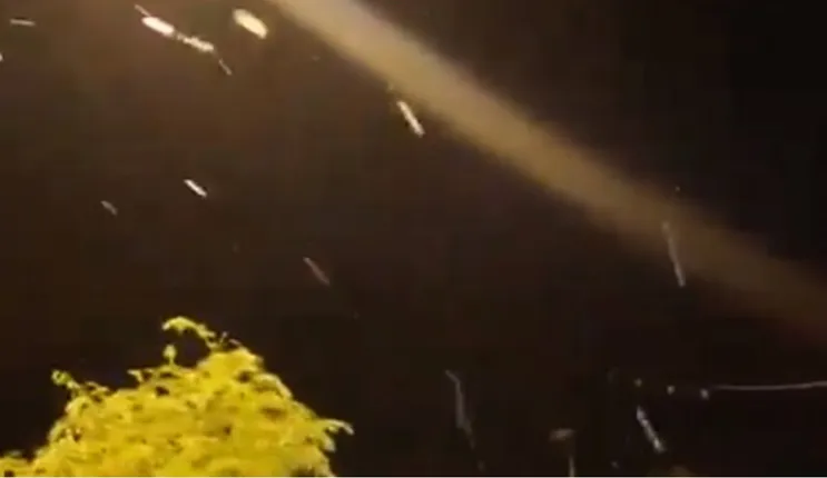 فيديو مشاهد من موجة صقيع وتساقط البرد على الرياض اليوم 