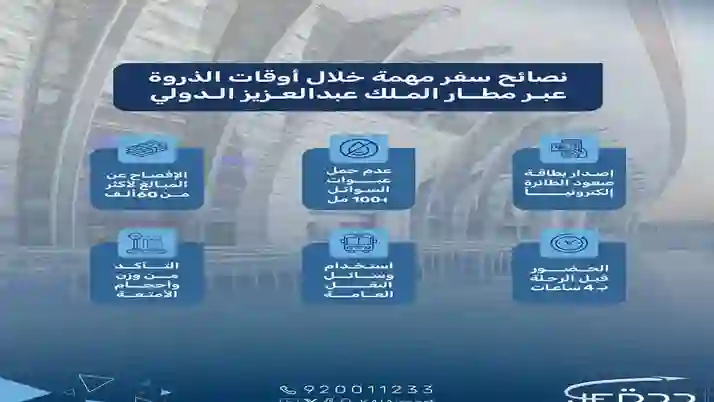 بينها الافصاح لو زادت المبالغ عن 60 ألف ريال إليكم 6 نصائح للسفر بدون مشاكل من مطار الملك عبد العزيز في جدة 