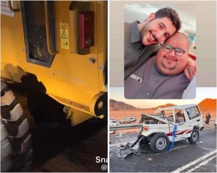 فيديو من زاوية مختلفة يكشف من المخطي في حادث اصطدام أبو مرداع والذي تسبب في وفاته واصابة رفيقيه 