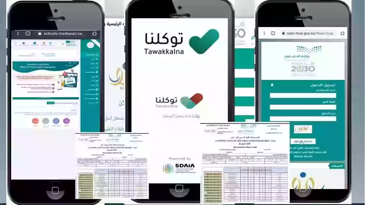 فيديو طريقة استخراج نتائج الطلاب لكل المراحل من توكلنا نتائج  الترم الأول 1445 