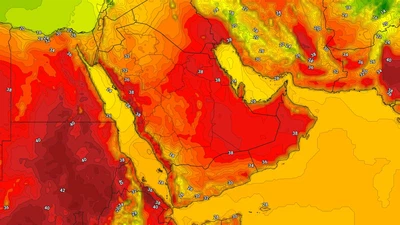 الوطني للأرصاد يعلن عن بداية وصول أول موجات الحر في السعودية ويحدد المناطق التي ستتأثر بموجات الحر الجديدة 