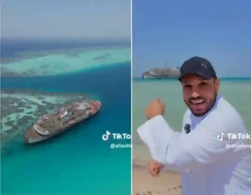 فيديو سفينة تايتانك السعودية الراسية في ميناء الشعيبة في مكة 